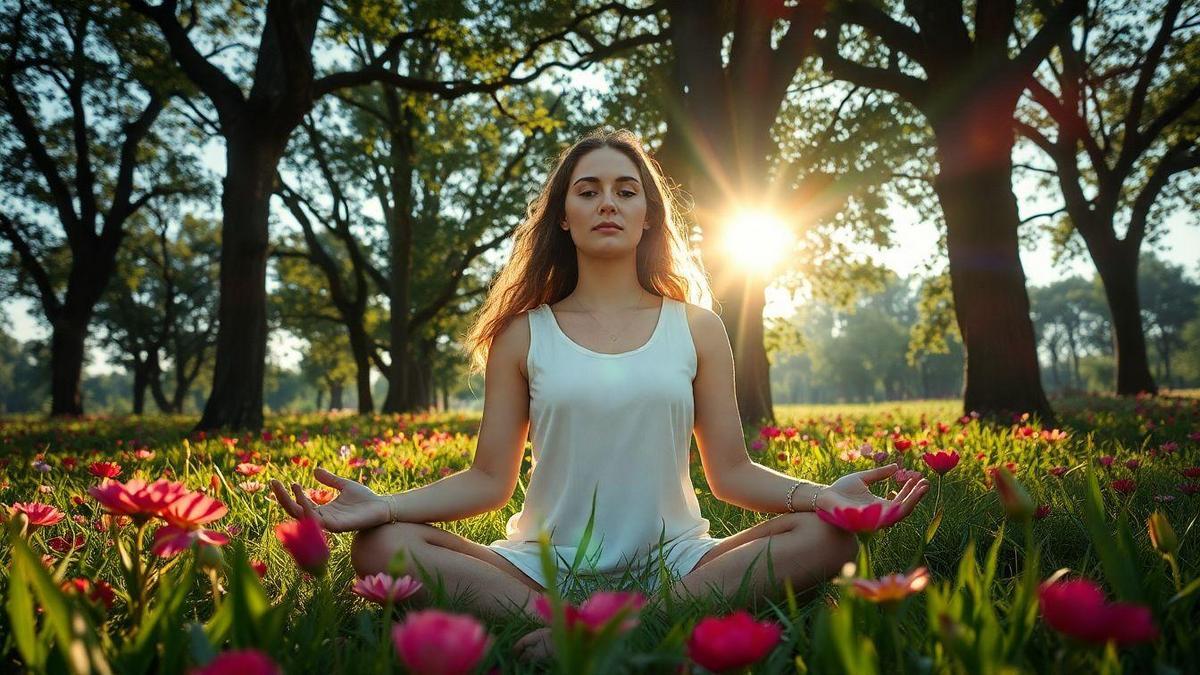 Meditação ao ar livre para clareza mental