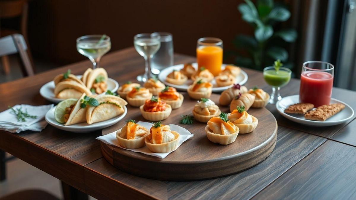 Variedades de Receitas Fáceis de Aperitivos com Frango Desfiado